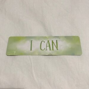 I Can Bookmark Double Sided Be Brave Enough to Live Your Life Inspirational